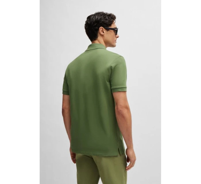 Pánska polokošeľa BOSS Pallas Open Green regular fit zelená (50468301-381)