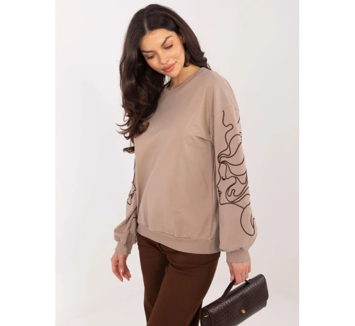 Bluzka RV BZ model 21836660 ciemny bezowy - FPrice