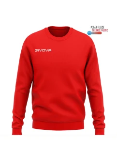 GIVOVA Pánska/chlapčenská športová mikina s kapucňou Crew Neck Red