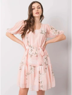 Dámské květované šaty LK SK model 21264587 Pudr růžová Lakerta - FPrice