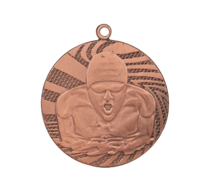 Bronzová medaila - plávanie - oceľová medaila