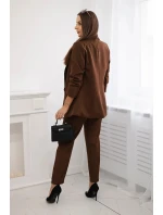 Elegantný set saka a nohavíc Mocca Elegantný set saka a nohavíc Mocca