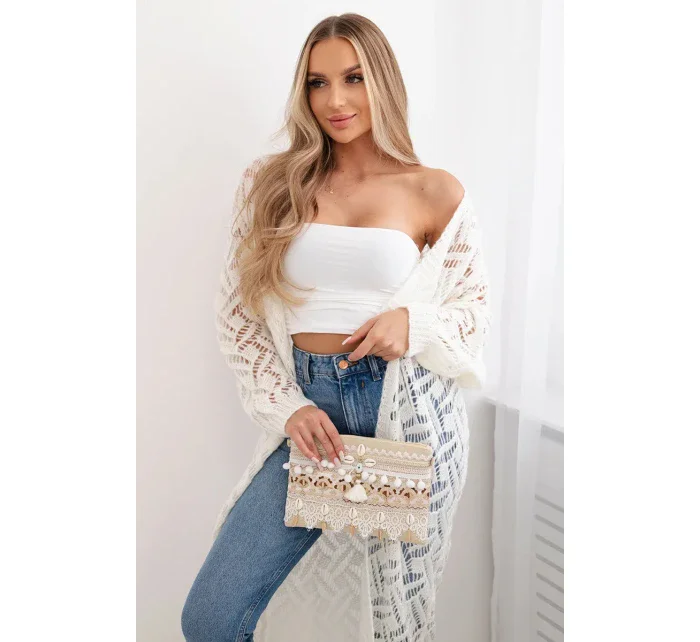 Dlhý sveter Super KID Mohér Sivá a biela Dlhý sveter Super KID Mohér Sivá a biela