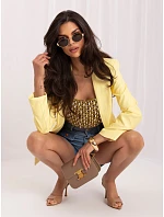 Marynarka IT MA model 21923937 jasny żółty - FPrice