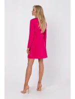 Dámske šaty M753 ružové - MOE Dámske šaty M753 ružové - MOE