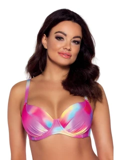 PODPRSENKA SK 163 PASTELOVÉ MAXI ŠATY S KRAVATOU