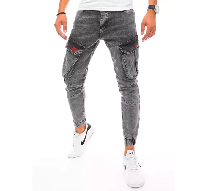 Pánské bojové džínové kalhoty světle šedé Dstreet model 21963226 - FashionStreet Pánské bojové džínové kalhoty světle šedé Dstreet model 21963226 - FashionStreet