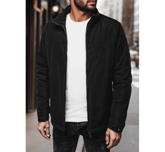 Pánska prechodná bunda čierna FashionStreet TX4995