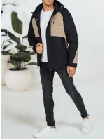 Pánská zimní bunda s kapucí béžová Dstreet model 21991408 - FashionStreet