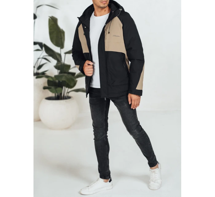 Pánská zimní bunda s kapucí béžová Dstreet model 21991408 - FashionStreet