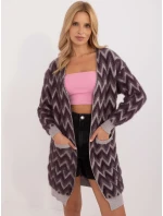 Cardigan AT SW 2340 A.00 tmavo fialový