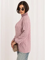 Sweter AT SW model 19040795 jasny fioletowy - FPrice Sweter AT SW model 19040795 jasny fioletowy - FPrice