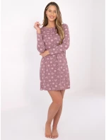 DU KN nočná košeľa FP 101.19 tmavoružová