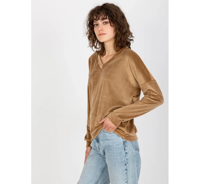 Mikina RV BL 8441.07P ťava Mikina RV BL 8441.07P ťava