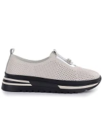 Dámske kožené topánky na platforme béžové S.Barski 7092 Dámske kožené topánky na platforme béžové S.Barski 7092