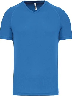 Kariban ProAct PA 476 Pánske športové tričko s výstrihom do V 20.P476 aqua blue