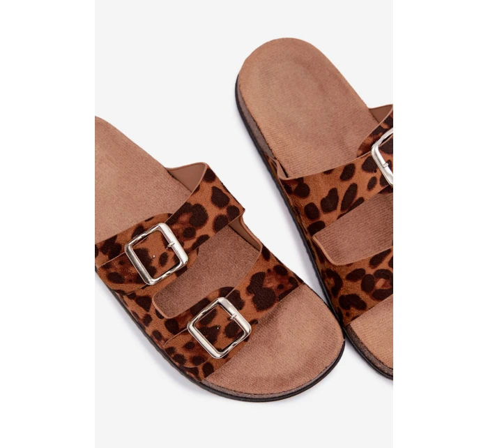 Dámské pantofle s pásky Panterka Oliena