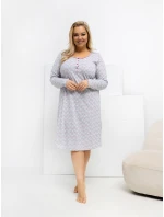 DU KN nočná košeľa FP 605.69 sivá