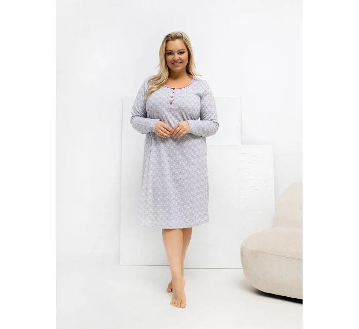 DU KN nočná košeľa FP 605.69 sivá