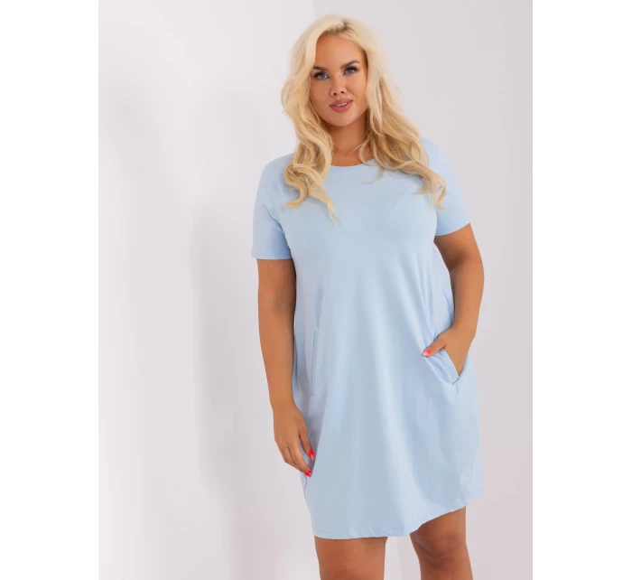 Sukienka RV SK model 18841489 jasny niebieski - FPrice Sukienka RV SK model 18841489 jasny niebieski - FPrice