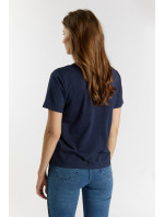 Monnari Tričká Tričko s vyšívaným vreckom Námornícka modrá
