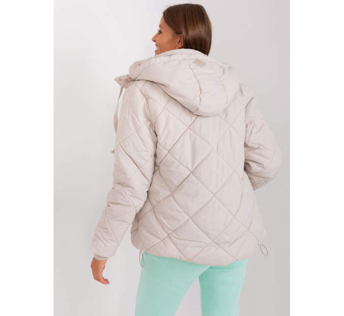 Svetlá béžová zimná bunda s manžetami SUBLEVEL