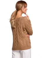 Svetr s výstřihem  šedý  model 21207530 - Moe