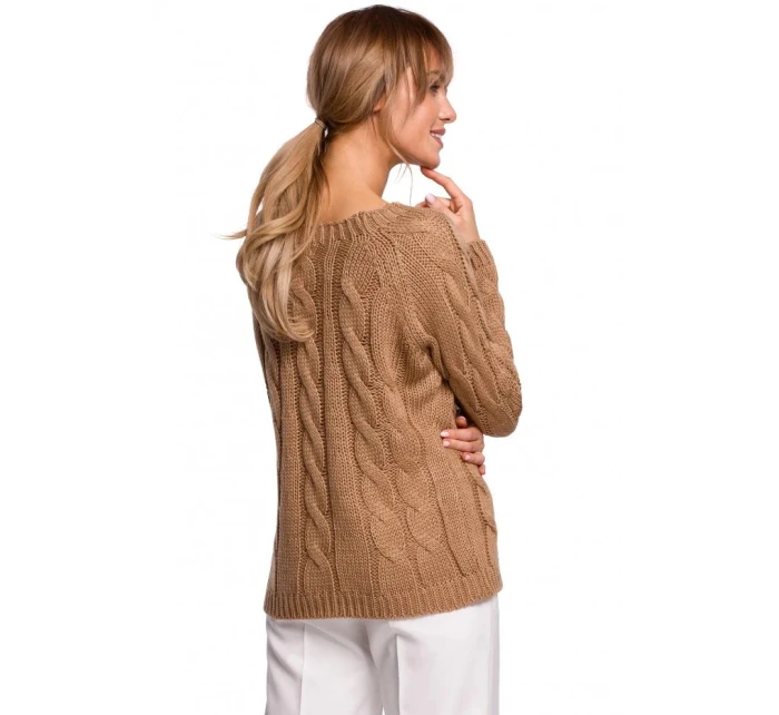 Svetr s výstřihem  šedý  model 21207530 - Moe