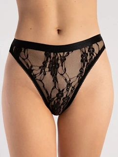 Kalhotky s vysokým pasem model 22185659 černé - Fiore