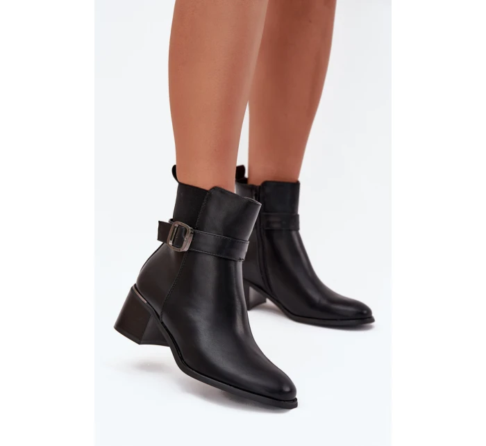 Topánky na podpätku model 216655 Step in style