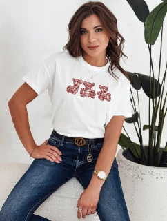 Dámske tričko GRIZY ecru FashionStreet RY2568