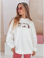Dámská oversize mikina s  bílá Dstreet model 21989210 - FashionStreet