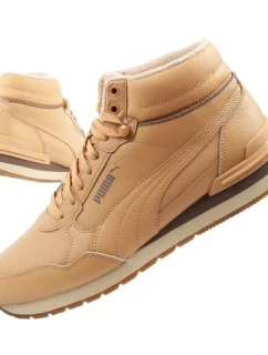 ST Runner model 21394733 Mid sportovní obuv pánské kotníkové tenisky hnědé barvy - Puma