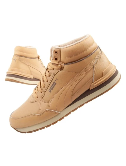 Puma ST Runner v4 Mid športové topánky pánske členkové tenisky hnedé