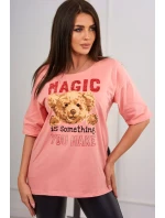 Kúzelná blúzka s marhuľovou potlačou Kúzelná blúzka s marhuľovou potlačou