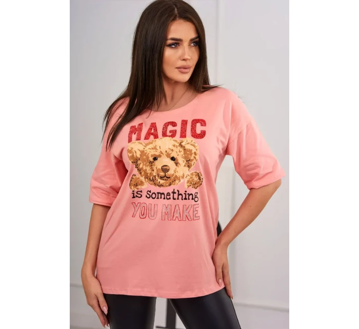 Kúzelná blúzka s marhuľovou potlačou Kúzelná blúzka s marhuľovou potlačou