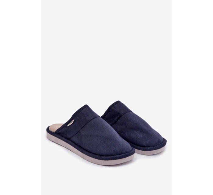 Pánské pantofle tmavě modré model 21793835 - Boto