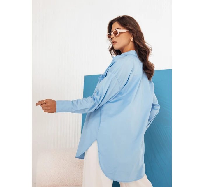 Dámské oversize tričko modré Dstreet model 21975092 - FashionStreet Dámské oversize tričko modré Dstreet model 21975092 - FashionStreet