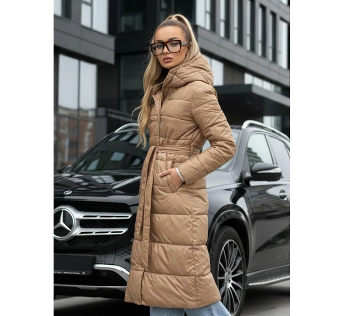 Dámský zimní kabát velbloudí Dstreet model 21994716 - FashionStreet