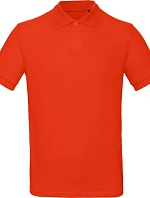 B&C Inspire Polo /men_° Pánske polo tričko z bio bavlny 01.0430 ohnivo červené
