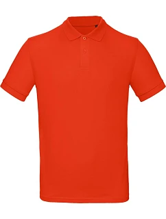 B&C Inspire Polo /men_° Pánske polo tričko z bio bavlny 01.0430 ohnivo červené
