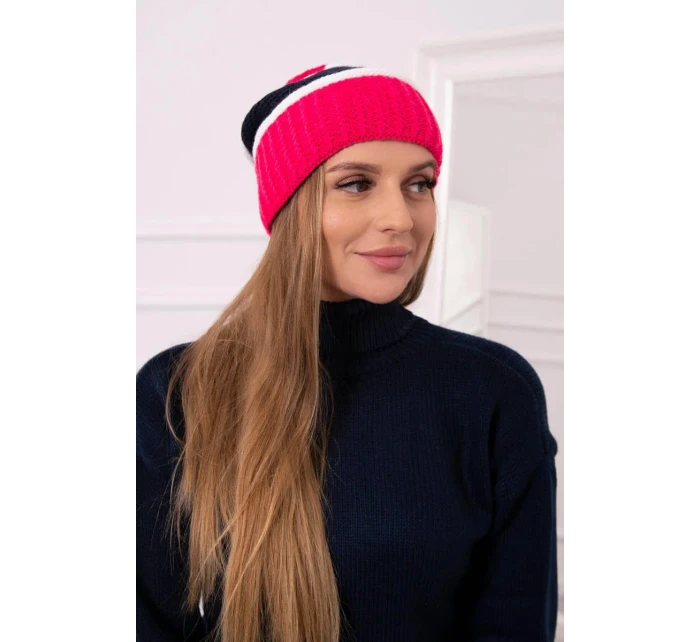 Kinga dámska čiapka K297 pink neon+green