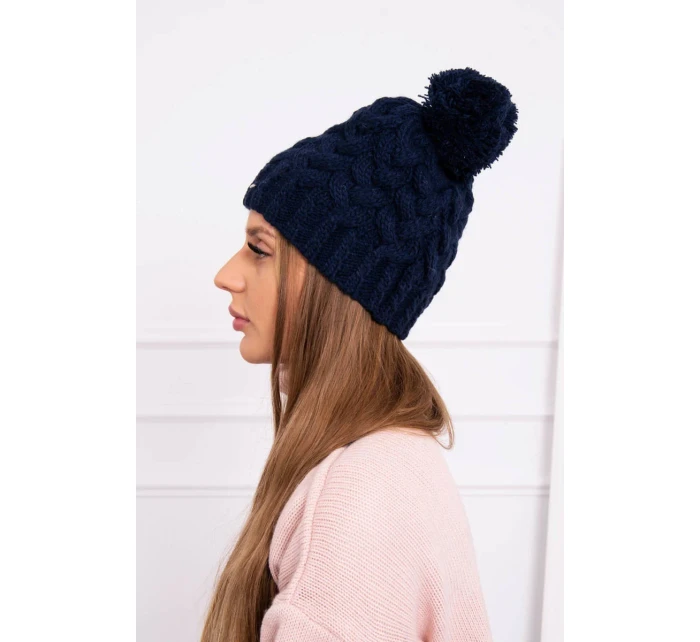 Fleecová čiapka Waleria K307 navy blue