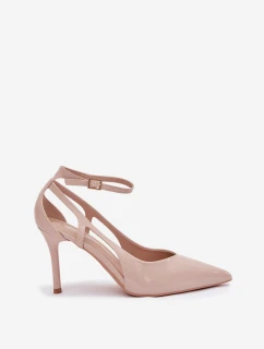 Dámske lakované lodičky - béžové Fionnel