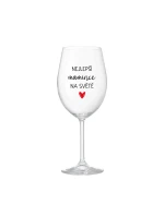 NEJLEPŠÍ MAMINCE NA SVĚTĚ - čirá sklenice na víno 350 ml NEJLEPŠÍ MAMINCE NA SVĚTĚ - čirá sklenice na víno 350 ml