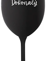 Mr. Perfect - čierny pohár na víno 350 ml