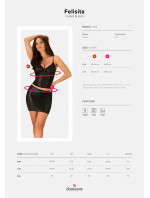 set corset & skirt  model 16235271 - Obsessive