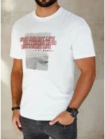 Pánské bílé tričko s potiskem Dstreet model 21975041 - FashionStreet Pánské bílé tričko s potiskem Dstreet model 21975041 - FashionStreet