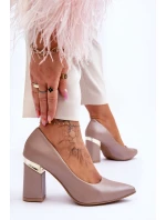 Zazoo model 21615922 Kožené Lodičky Beige - Boto