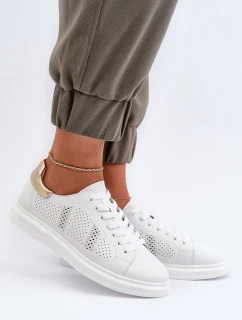 Bílé dámské kožené tenisky model 21655774 - S.Barski